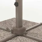 3x3 udendørs paraply med polyesterklud og aluminiumsstang - Texas Viadurini