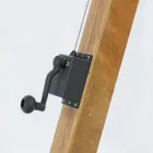 Udendørs paraply i træ og Ecru Polyester 3x4, Homemotion - Passmore Viadurini