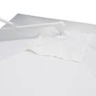 Udendørs paraply i polyester med hvid aluminiumsstruktur - Zinica Viadurini