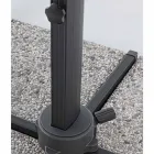 3x4 haveparaply med lysegrå polyesterstof - Dalton Viadurini