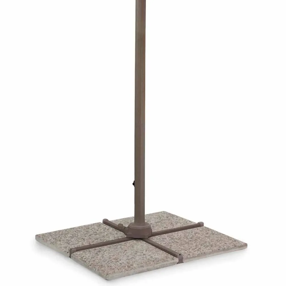 3x4 haveparaply i polyester med aluminiumsstruktur - Texas Viadurini