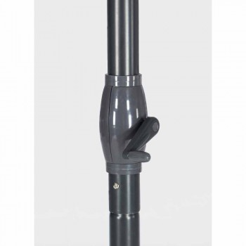 4x4 haveparaply med polyesterstof og stålbase - Nastio