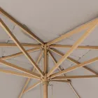 Haveparaply med Dove Grey Polyester Canvas 3x4 m, Homemotion - Lucius Viadurini