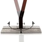 Massivt træ paraply med PVC-belagt polyester baldakin - Devoir Viadurini