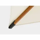 3x3 udendørs paraply i aluminium med beige polyesterstof - Leano Viadurini