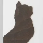 Hvid vægur med trædyrdekorationer Moderne design - spænding Viadurini