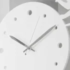 Stor moderne rundfarvet dekoreret vægur - Cat Viadurini