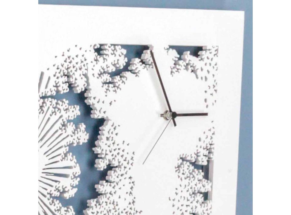 Designvægur i hvidt træ eller rektangulær due - Artificio Viadurini