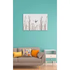 Rektangulær, moderne design, hvid trævægur - filigran Viadurini