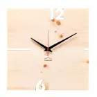 Firkantet vægur i eg, fyr eller valnød lavet i Italien - Bethel Viadurini