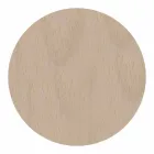 Vægur i lyst eller mørkt træ med et moderne blomsterdesign - Aquilegia Viadurini