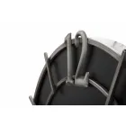 Moderne design rundt vægur i jern og MDF - Hope Viadurini