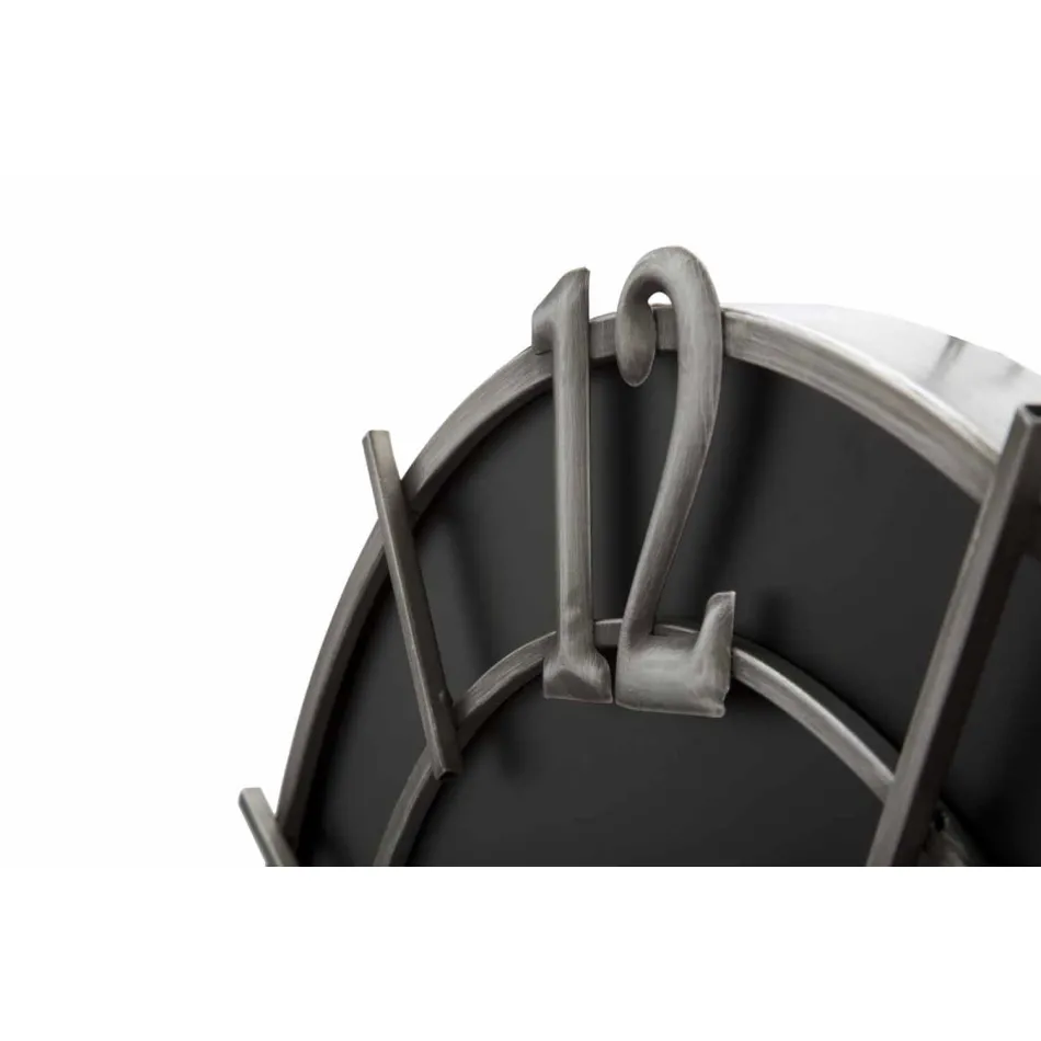 Moderne design rundt vægur i jern og MDF - Hope Viadurini