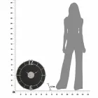 Moderne design rundt vægur i jern og MDF - Hope Viadurini