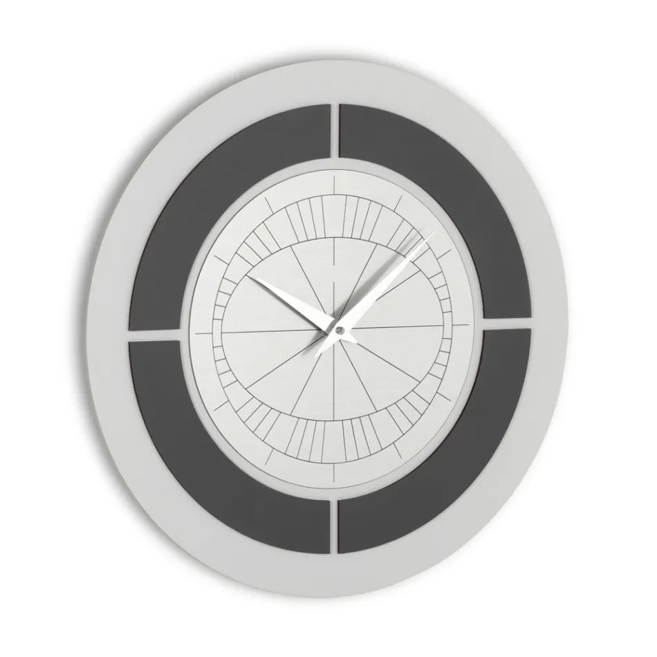 Ur med relieframme og polypropylen med forskellige farver - Lunarium Viadurini