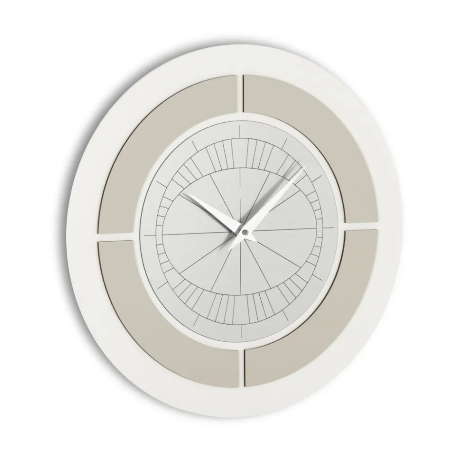 Ur med relieframme og polypropylen med forskellige farver - Lunarium Viadurini