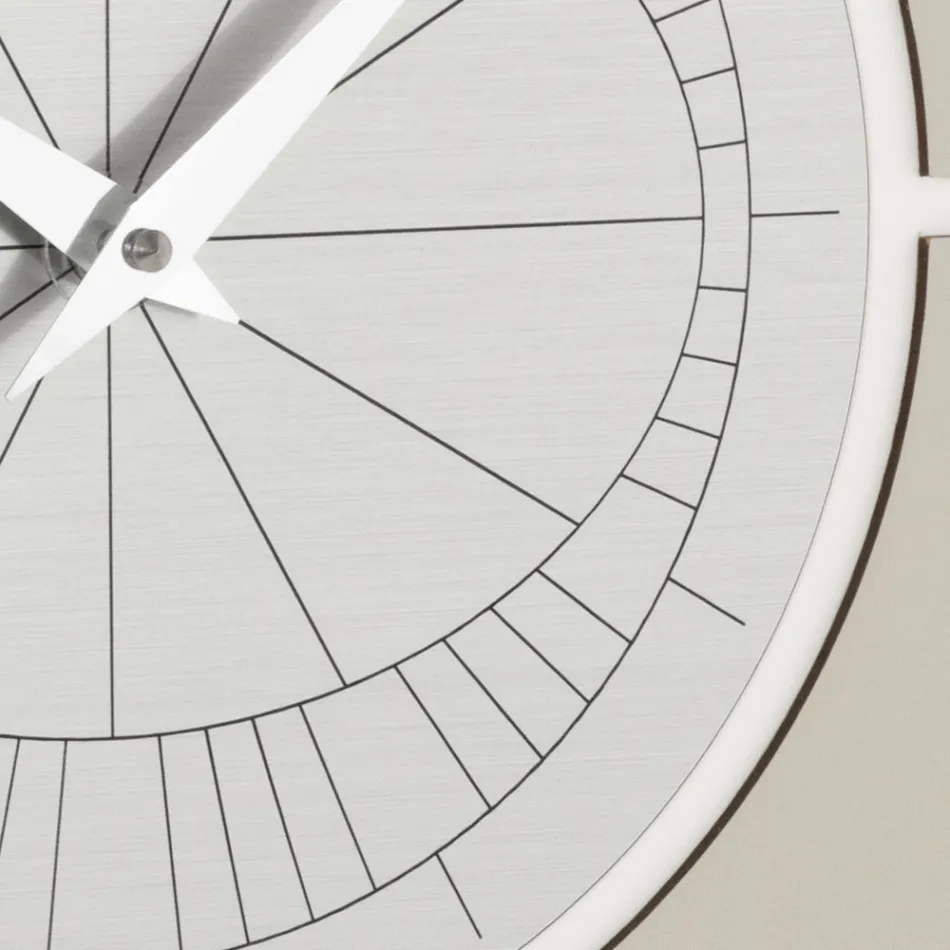 Ur med relieframme og polypropylen med forskellige farver - Lunarium Viadurini