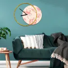 Ur med træ og trykt panel lavet i Italien - Malawi Viadurini