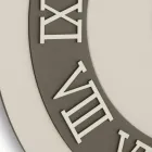 MDF-vægur og romertal i linnedrelief - Chronoform Viadurini