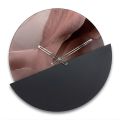 50 cm grønt støbt trykt methacrylat vægur fremstillet i Italien - Viridea