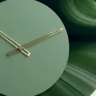 Grønt rundt vægur i trykt methacrylat fremstillet i Italien - Verdia Viadurini