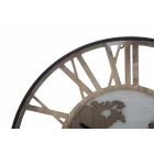 Rundt vægur Diameter 60 cm Moderne i jern og MDF - Arnela Viadurini
