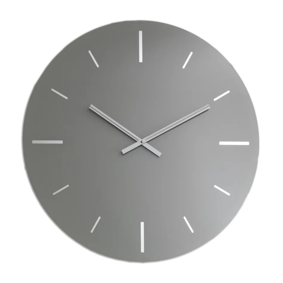 Rundt design farvet akryl krystal vægur - Zaronte Viadurini