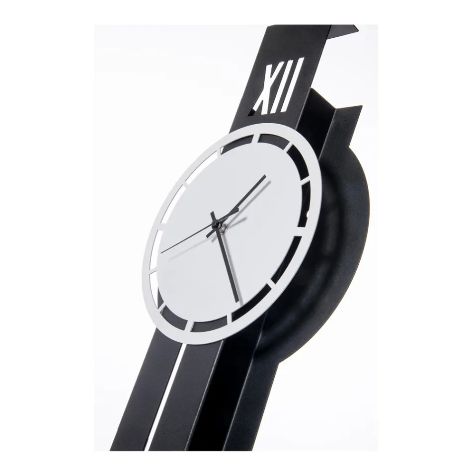 Jern vægur med pendul Lavet i Italien - Lyd Viadurini