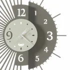 Iron Wall Clock Elegant Design Made in Italy - Aneto Viadurini