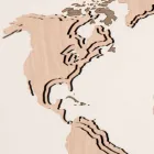 Vægur af træ med Planisphere Design Stueindretning - Mappo Viadurini