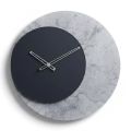 Elara 50 cm rundt vægur i trykt methacrylat, fremstillet i Italien