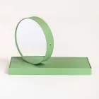 Drejeligt bordur med stålspejl fremstillet i Italien - fortjenstfuldt Viadurini