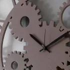 Stor og rund Lurvet farvet trævægur - mekanisme Viadurini