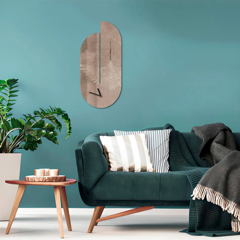 Træur med hejretryk lavet i Italien - Palau Viadurini