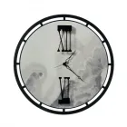 Ur lavet af jern med 3 visere lavet i Italien - Stjerne Viadurini