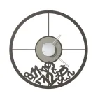 Ur lavet af jern med faldne tal lavet i Italien - Vædderen Viadurini