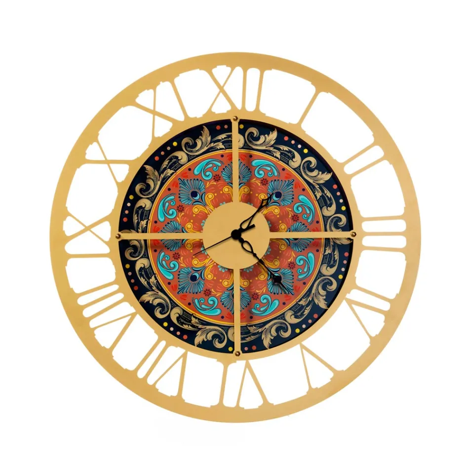 Ur lavet af jern i 3 forskellige overflader lavet i Italien - hvede Viadurini