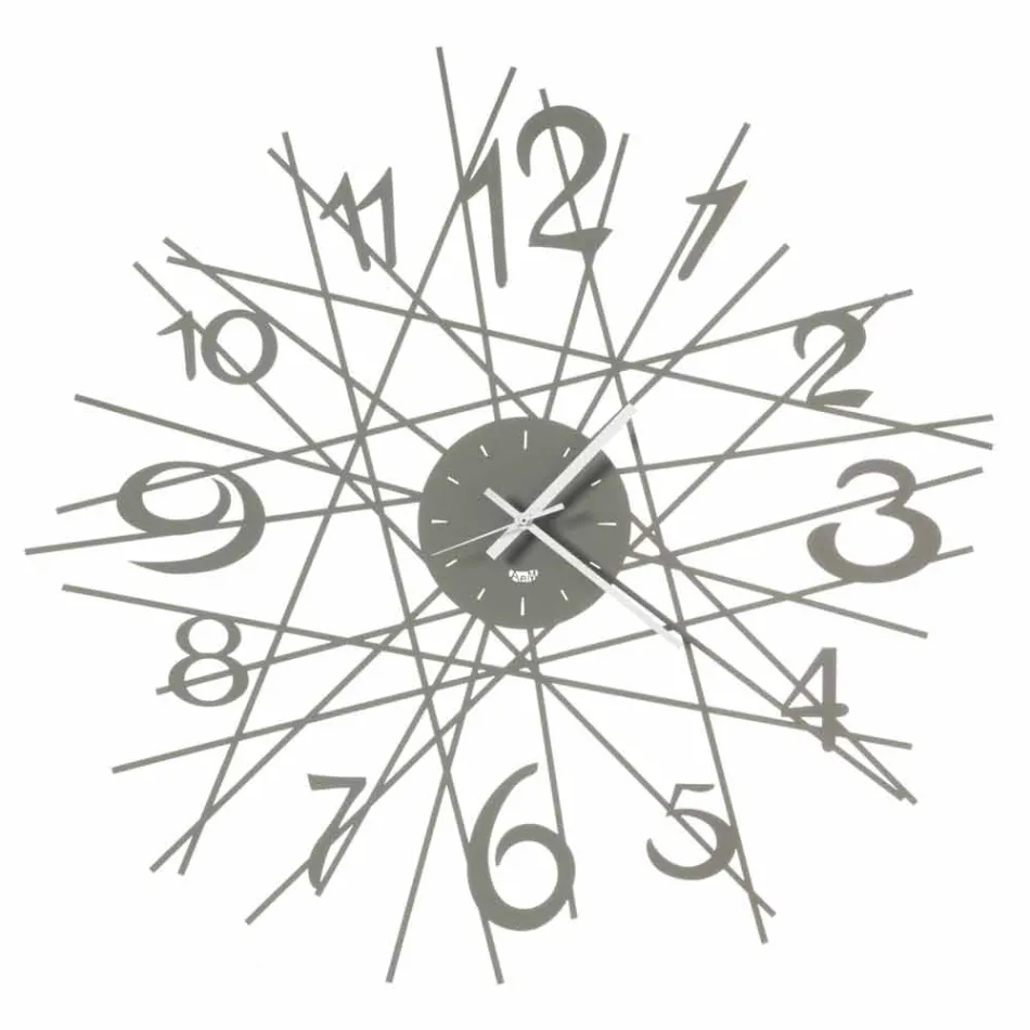 Rund jerndesign vægur lavet i Italien - Kombo Viadurini