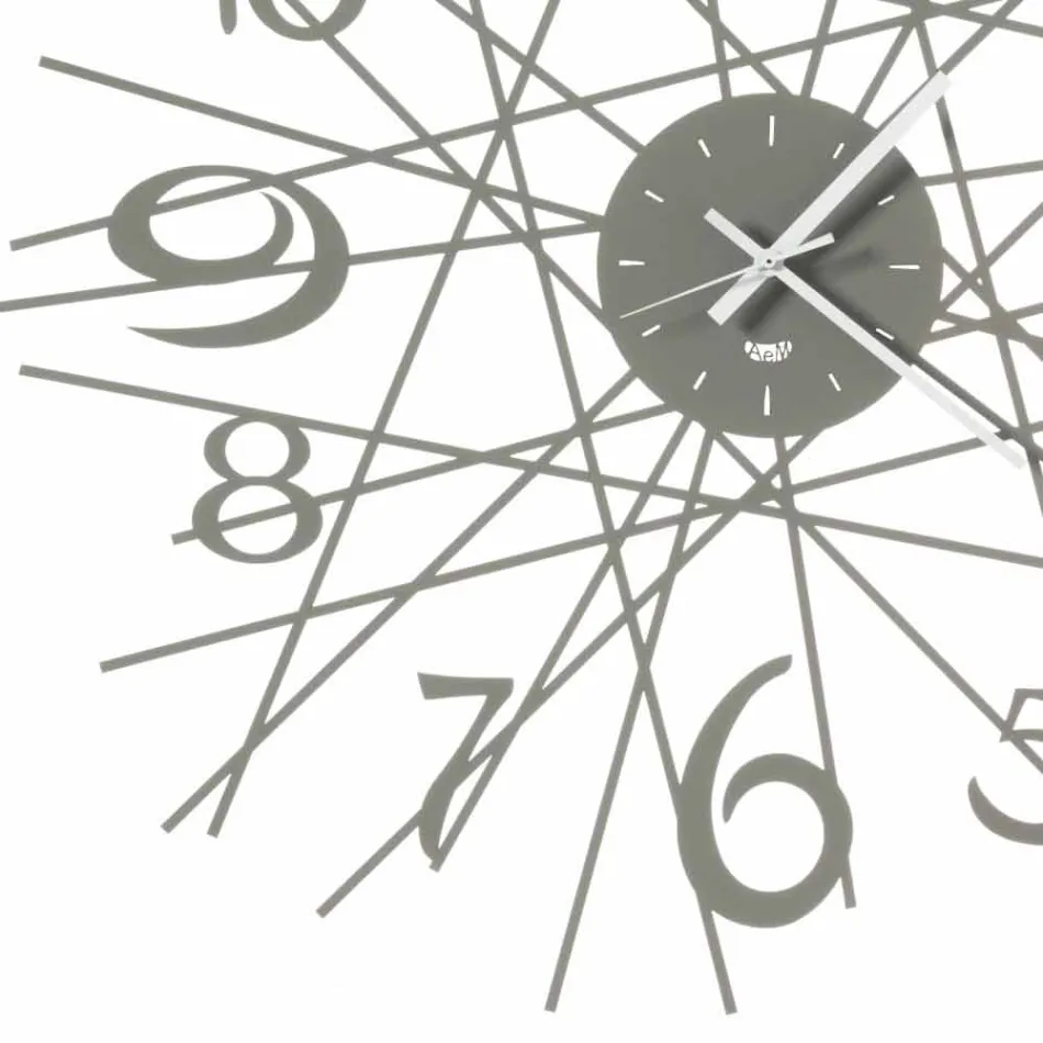 Rund jerndesign vægur lavet i Italien - Kombo Viadurini