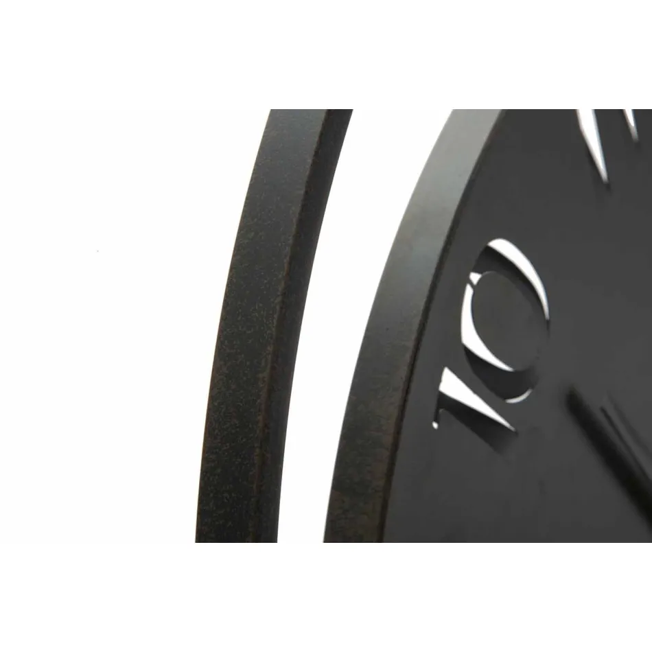 Rundt vægur Diameter 60 cm Moderne jern - Beatrix Viadurini