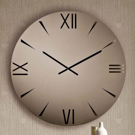 Rundt spejlglasur med lasergraverede tal - Clelia Viadurini