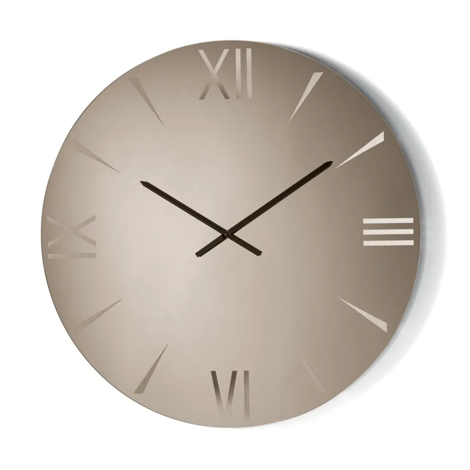 Rundt spejlglasur med lasergraverede tal - Clelia Viadurini