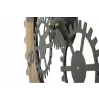 Moderne design rundt vægur i jern og MDF - Gitta Viadurini