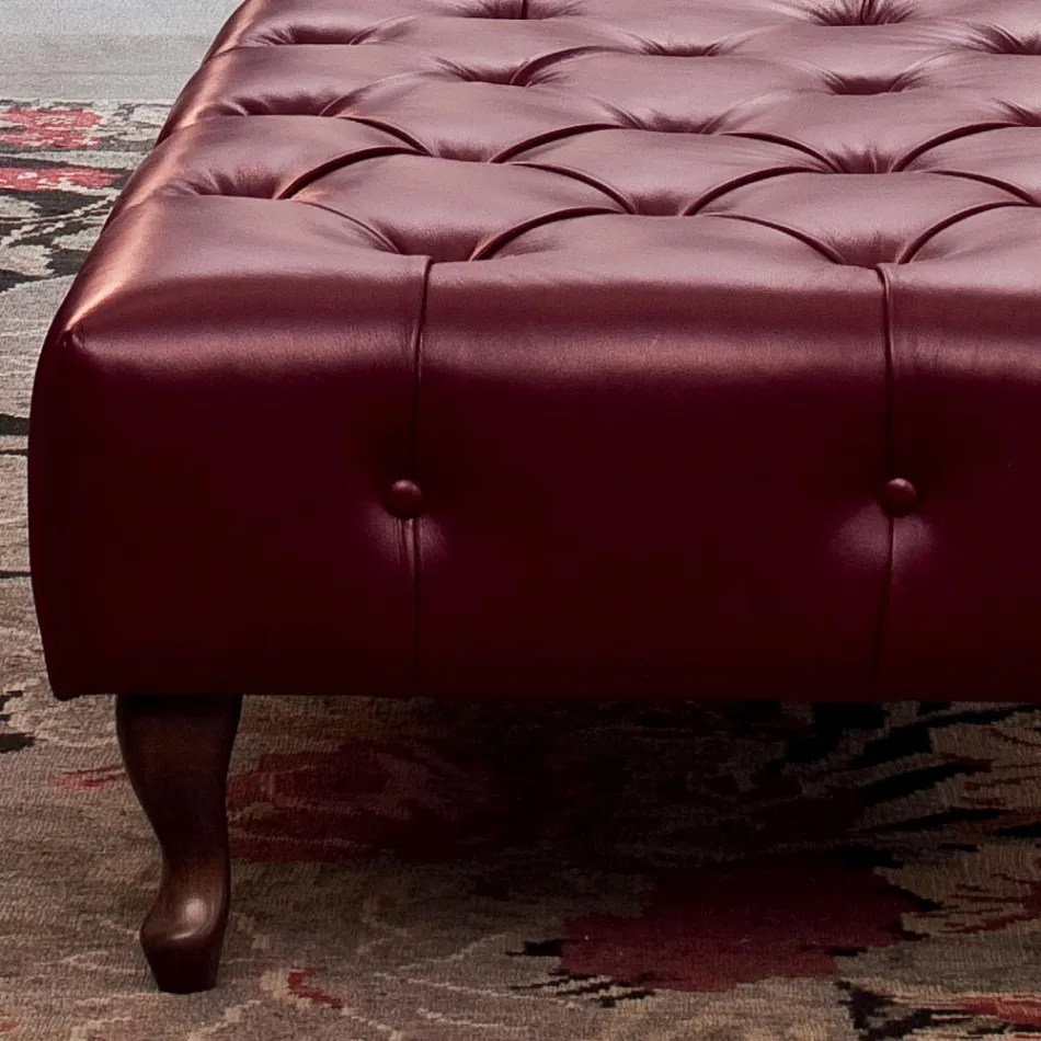 Klassisk bænk med fødder i bøgetræ lavet i Italien - Spassoso Viadurini