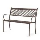 Stabelbar udendørs bænk i galvaniseret stål fremstillet i Italien - Celia Viadurini