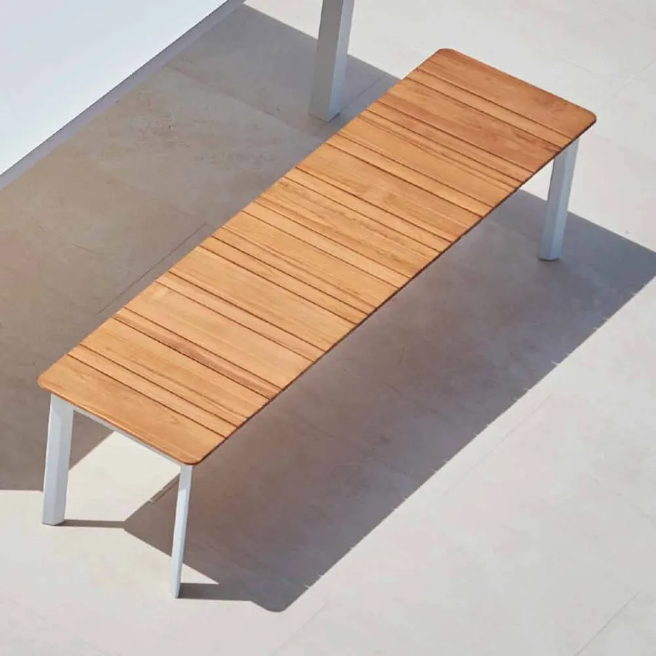 Varaschin System udendørs bænk i designmalet aluminium Viadurini