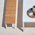 Varaschin System udendørs bænk i designmalet aluminium Viadurini