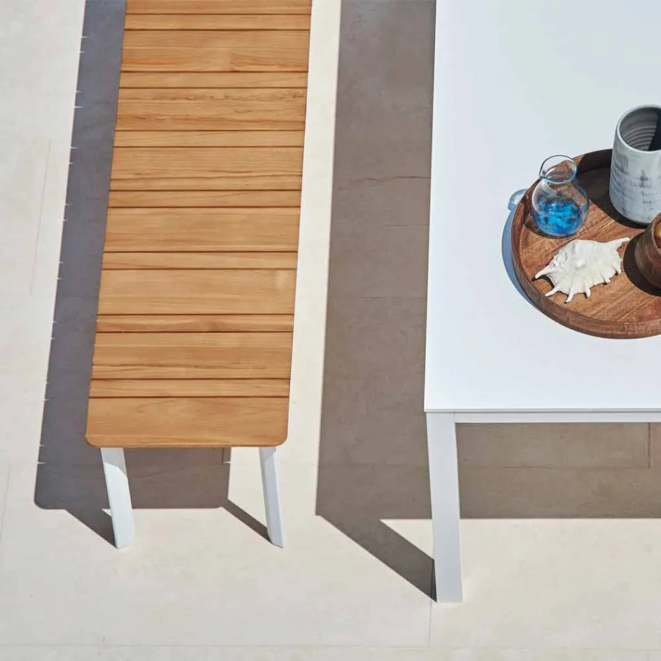 Varaschin System udendørs bænk i designmalet aluminium Viadurini