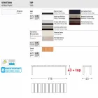 Varaschin System udendørs bænk i designmalet aluminium Viadurini