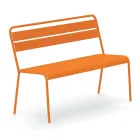 Stabelbar havebænk med galvaniseret stålkonstruktion lavet i Italien - Ralph Viadurini